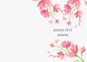 Fleurs d&eacute;licates pour une maman ch&eacute;rie